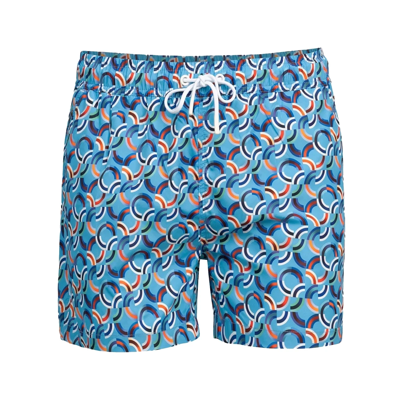 Short slim multicolor print Xxl