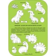 Siluete din carton pentru colorat. Dinozauri