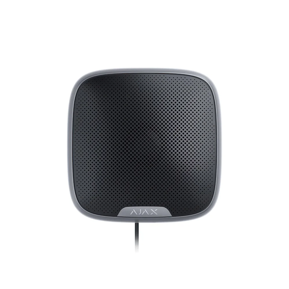 Sirena de exterior cu LED Ajax STREETSIREN FIBRA BL, 113 dB, 2000 m, IP54