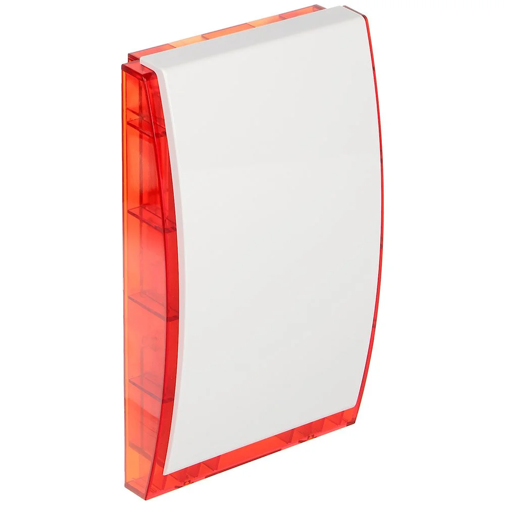 Sirena de exterior wireless cu flash Satel ASP-201 R, 105 dB, RF 2000 m, 868 MHz, tamper, rosie