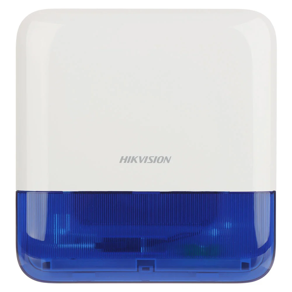 Sirena stroboscopica wireless de exterior Hikvision AX PRO DS-PS1-E-WE-B, 110 dB, 868 MHz, RF 1600 m