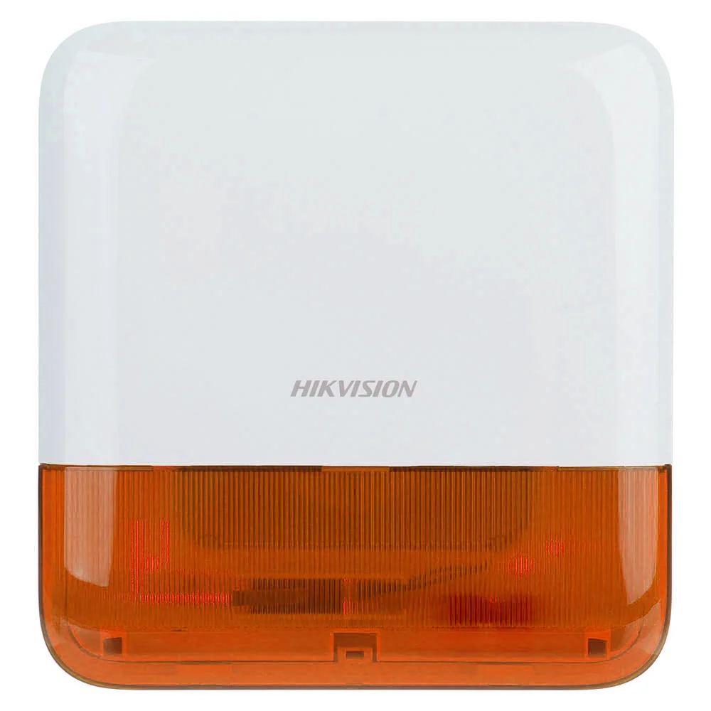 Sirena stroboscopica wireless de exterior Hikvision AX PRO DS-PS1-E-WE-O, 110 dB, 868 MHz, RF 1600 m