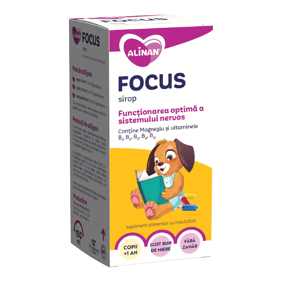 Sirop Focus Alinan, 150 ml Fiterman Pharma