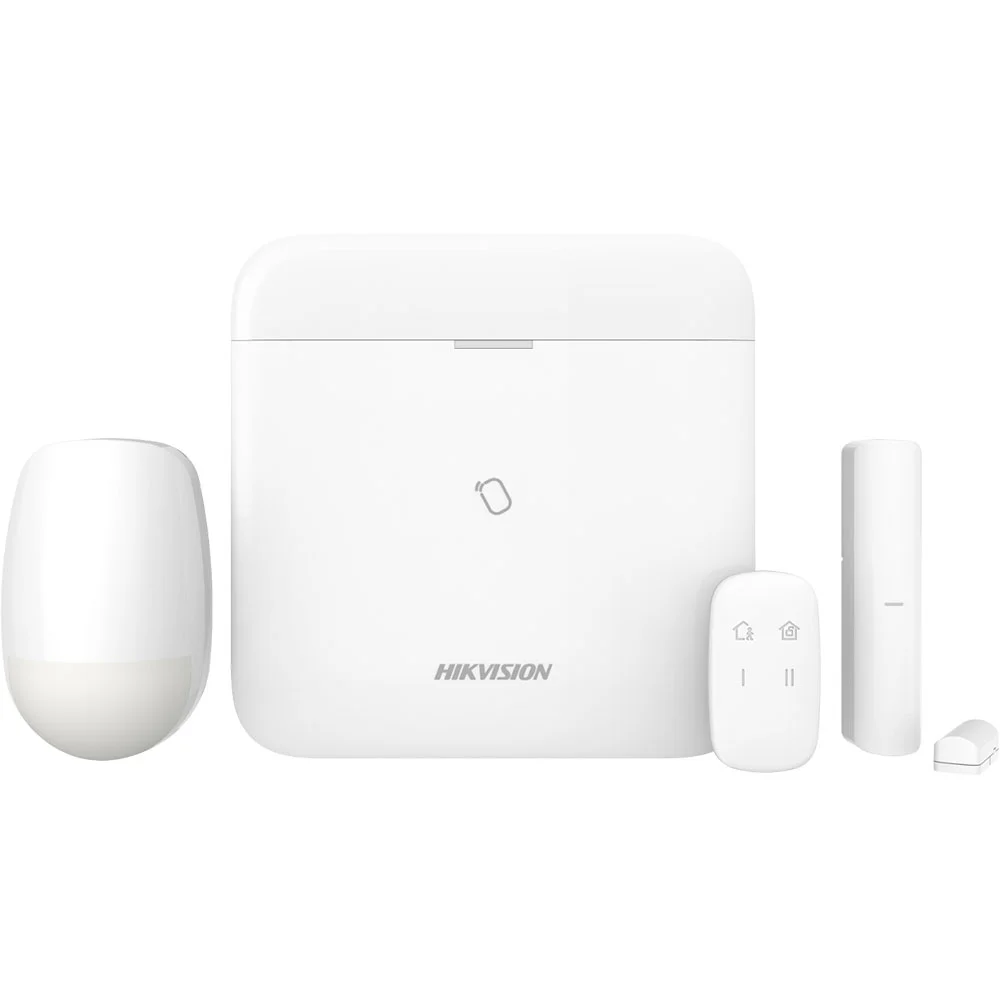 Sistem alarma antiefractie wireless Hikvision AX PRO DS-PWA96-KIT-WE, LAN, WiFi, GSM 3/4G, 32 partitii, 96 zone/iesiri, 48 utilizatori, 868 MHz
