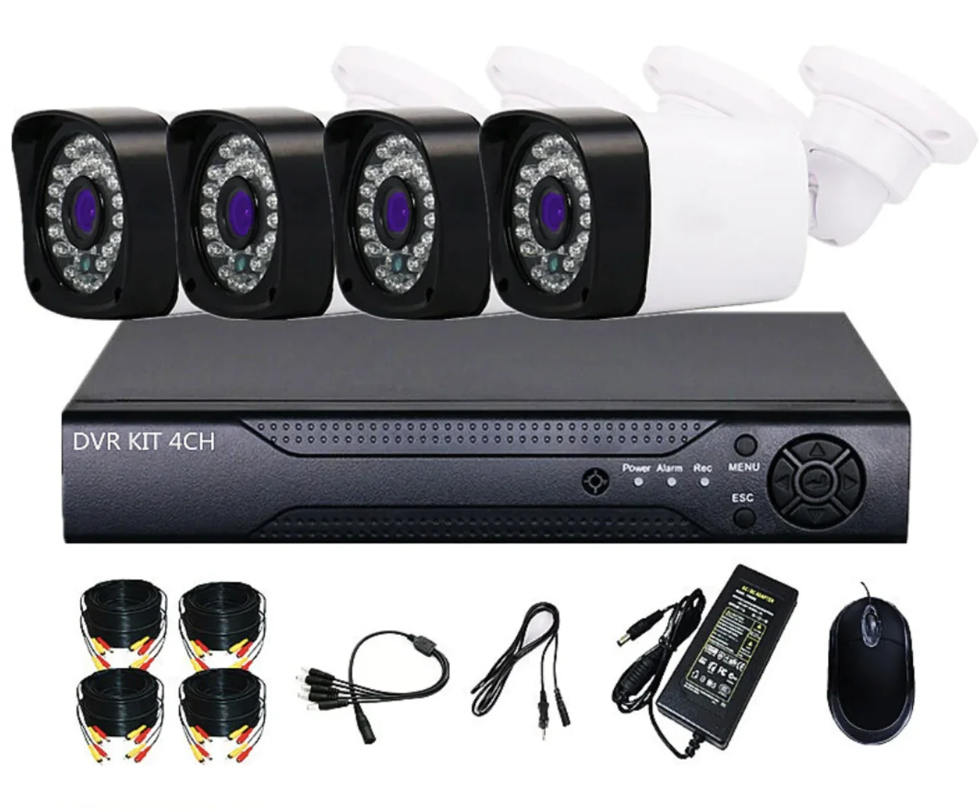 Sistem de supraveghere cu 8 camere exterior 1080P Kit AHD compresie video H.265