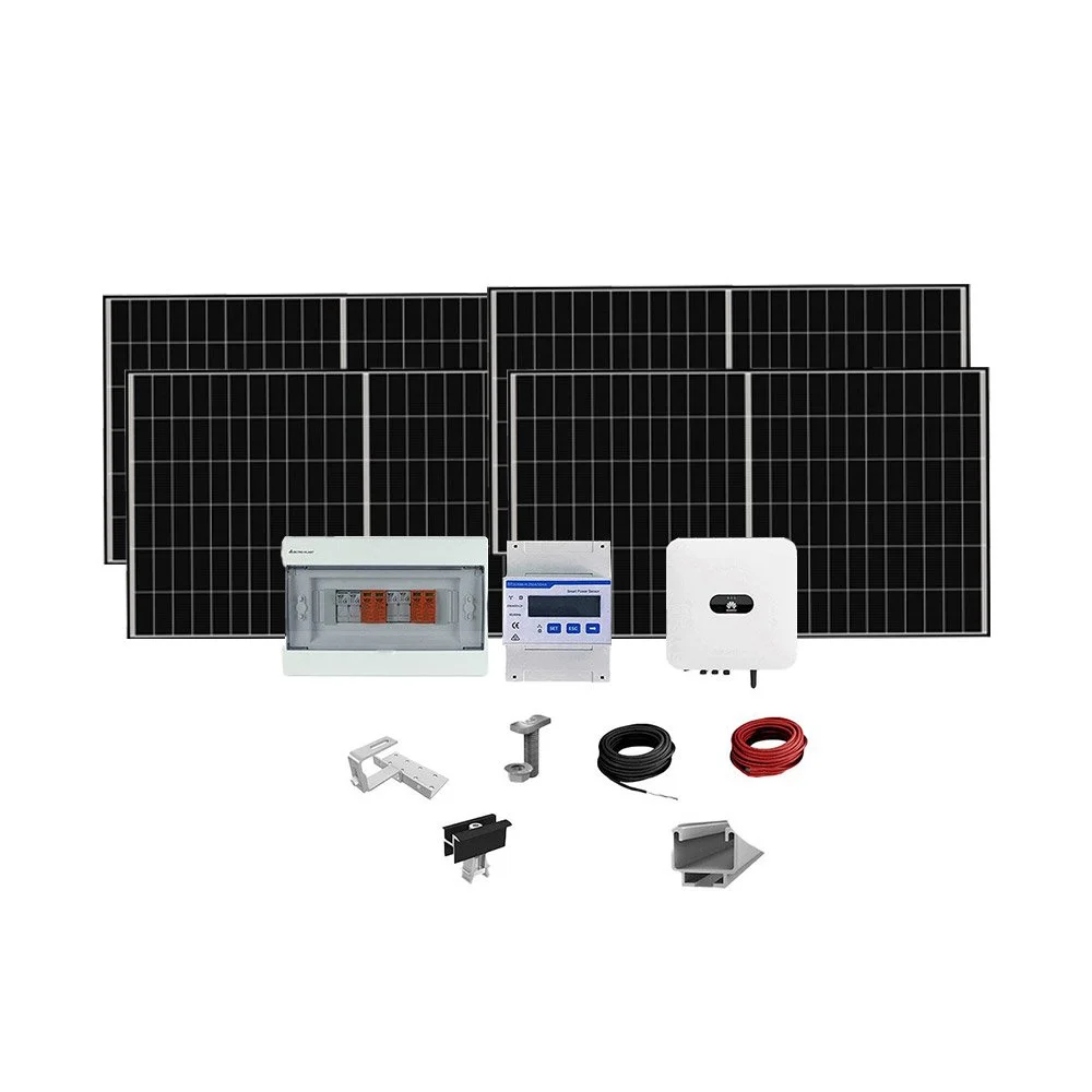 Sistem fotovoltaic complet 6.8 kW, invertor monofazat hibrid WiFi si 14 panouri N-Type JinKO Tiger Neo, monocristalin, 490 Wp, 120 celule, pe acoperis din tigla
