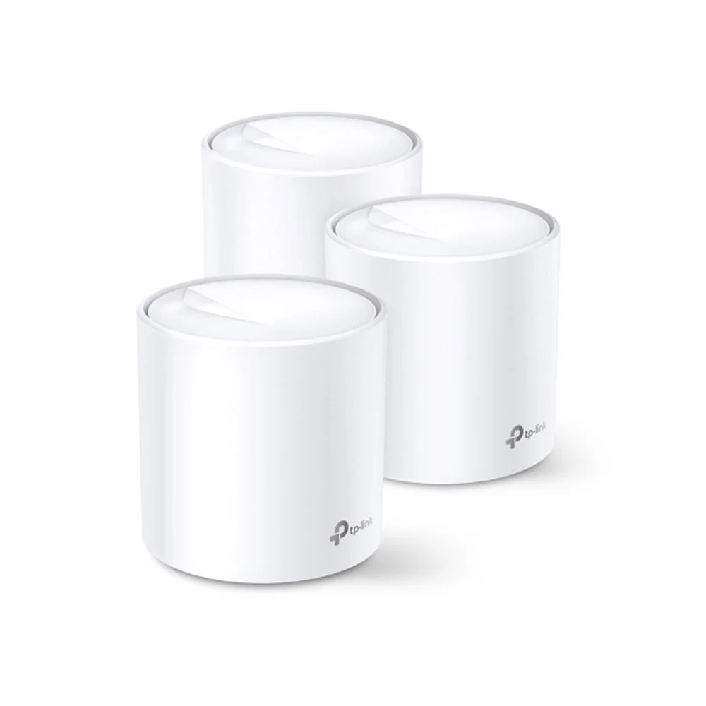 Sistem Mesh Gigabit Dual Band TP-Link DECO X20 (3-PACK), 2 porturi, 2.4/5.0 GHz, 538 m, 1775 Mbps