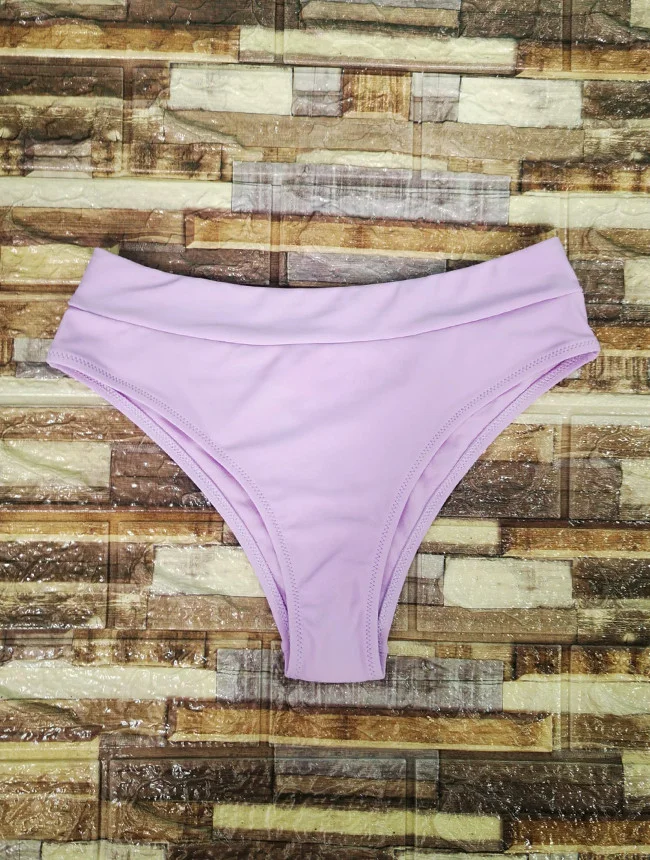 Slip de baie dama, Viena, cu talie inalta, mov