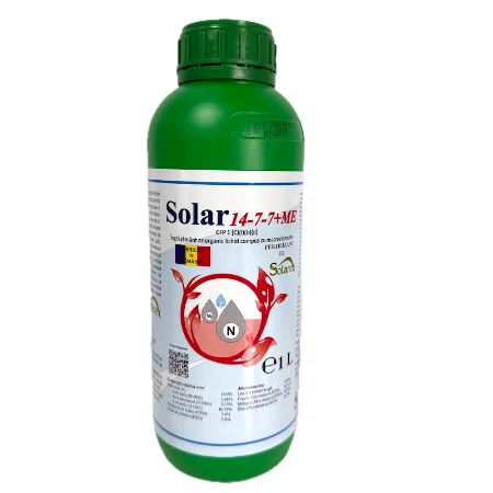 Solar 14-7-7+ME 1L, ingrasamant foliar lichid, Solarex tip NPK