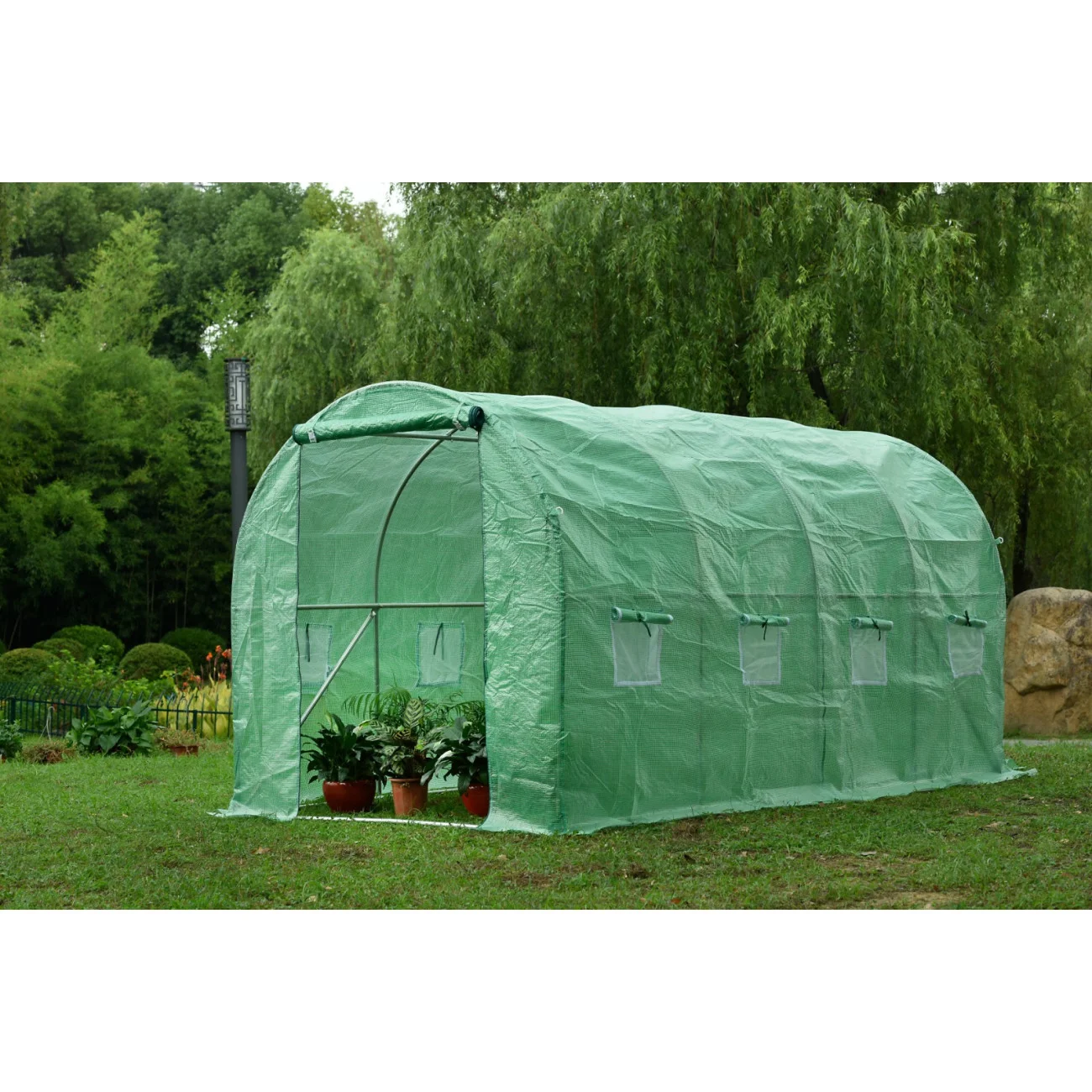 Solar gradina / Sera legume cu schelet metalic 4 x 2 x 2 m  Micul Fermier GF-2044