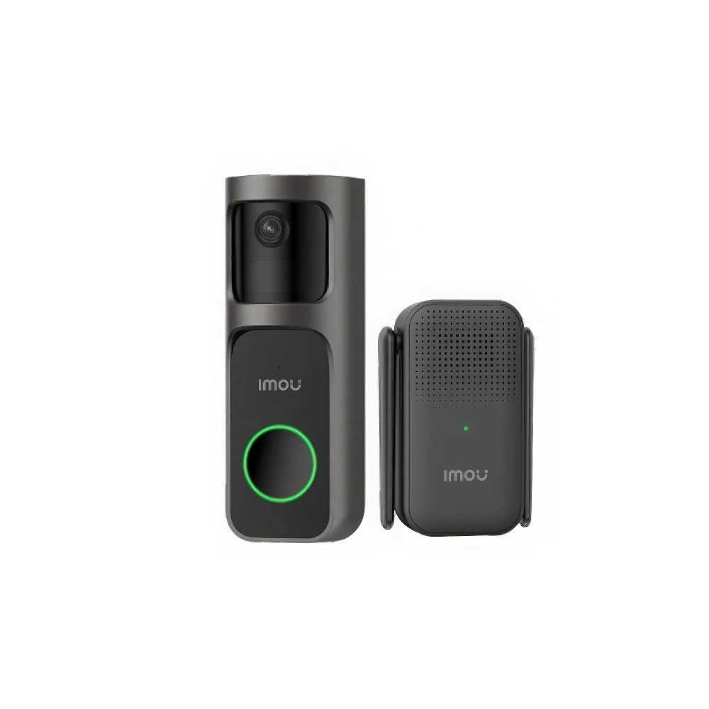 Sonerie video wireless Imou Doorbell DB-2SP-3T0W/DS2S, 3 MP, 2.3 mm, acumulator 5000 mAh, PIR, IR 5 m, microfon si difuzor, slot card, detectie miscare