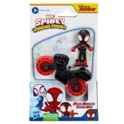 Spiderman Set motocicleta si figurina Mies Morales Spider Man 6cm