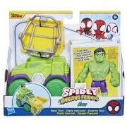 Spidey prietenii extraordinari Set masinuta si figurina si accesoriu Hulk