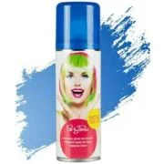 Spray colorant pentru par PartyTime Halloween, albastru neon, temporar