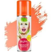 Spray colorant pentru par PartyTime Halloween, portocaliu neon, temporar