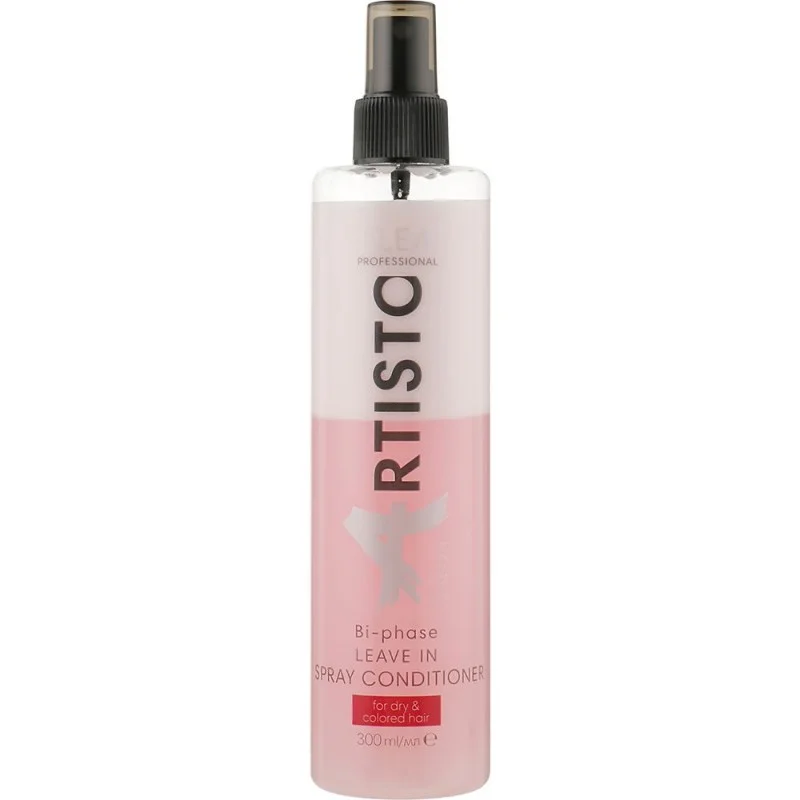Spray-conditioner bifazic protectie termica pentru par uscat si vopsit Elea Professional Artisto, 300 ml