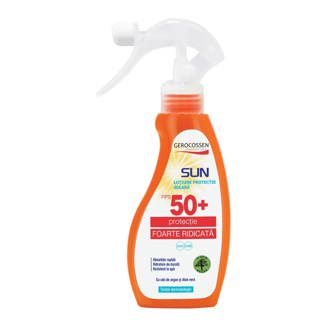 Spray cu protectie solara SPF 50+ Sun, 200 ml, Gerocossen