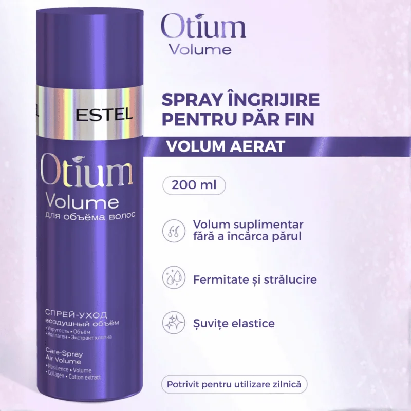 Spray ingrijire si volum pentru par fin si subtire Volume Otium Estel Professional, 200 ml