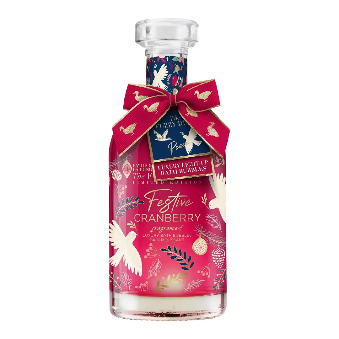 Spuma de baie Festive Cranberry, 500ml, Baylis & Harding