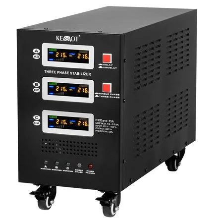Stabilizator de tensiune cu servomotor, trifazat, 15KVA / 10,5kW PROAVR-15K KEMOT URZ3437-15