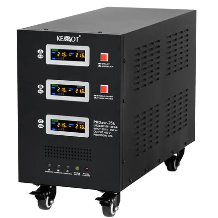 Stabilizator de tensiune cu servomotor, trifazat 400V, 25KVA / 17kW Kemot URZ3437-25
