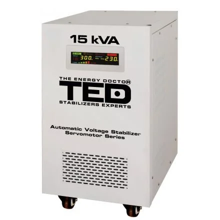Stabilizator retea monofazat 230V maxim 15KVA-SVC 12KW cu servomotor TED15KSVC TED000095