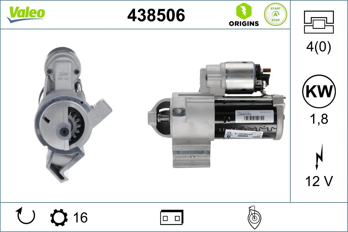 starter VALEO 438506