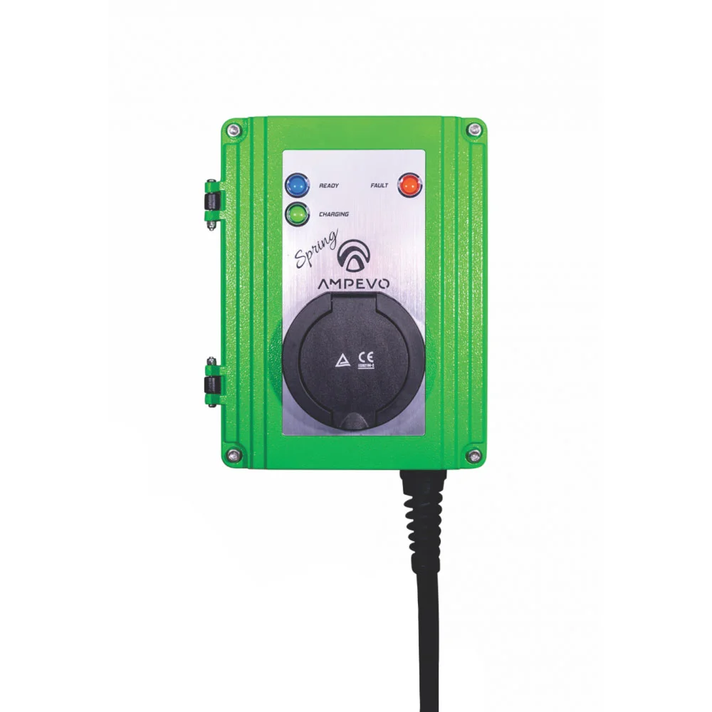Statie incarcare masini electrice EV-MAG Ampevo Spring GS107T2GO-CP-S, bluetooth, 7.2 kW, Type 2, monofazat, control din aplicatie