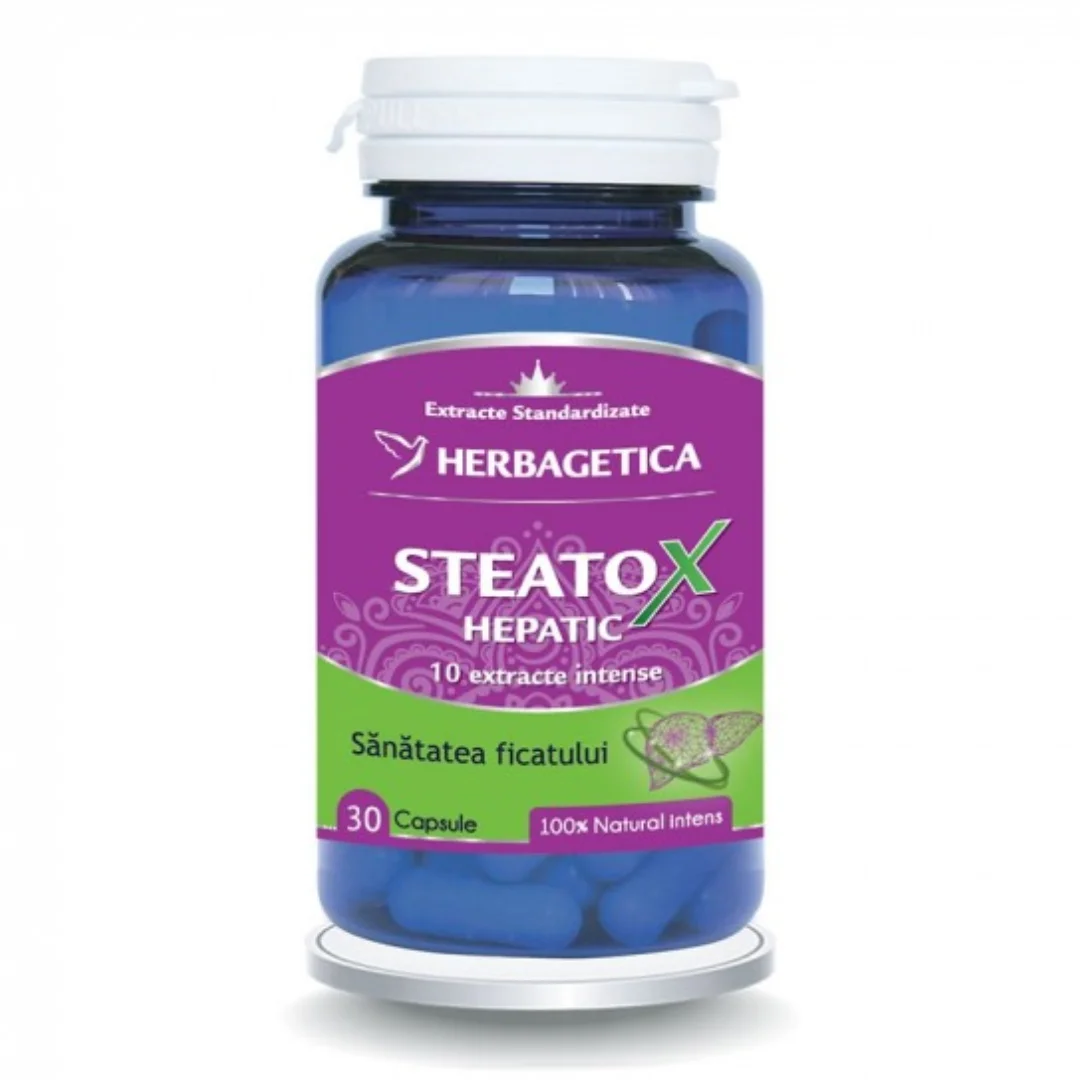 Steatox Hepatic, 30 capsule, Herbagetica
