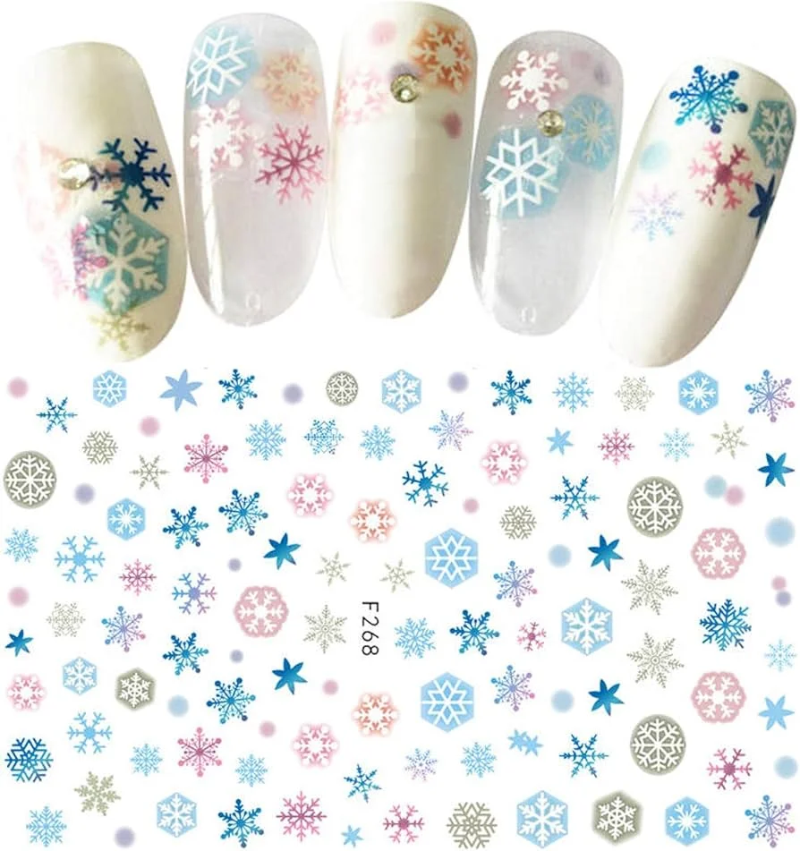 Sticker decor unghii 3D model iarna/Craciun F268 - LS-J25 - EVERIN