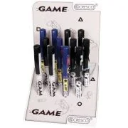 Stilou Cresco Game 280030-B, penita iridium, alimentare rezerve, corp plastic diverse culori