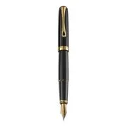 Stilou DIPLOMAT Excellence A2, cu penita M, din otel inoxidabil - Black Lacquer Gold