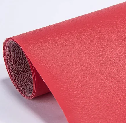 Sul autoadeziv din piele ecologica (imitatie piele) 0.75 x 2.5m ROSU