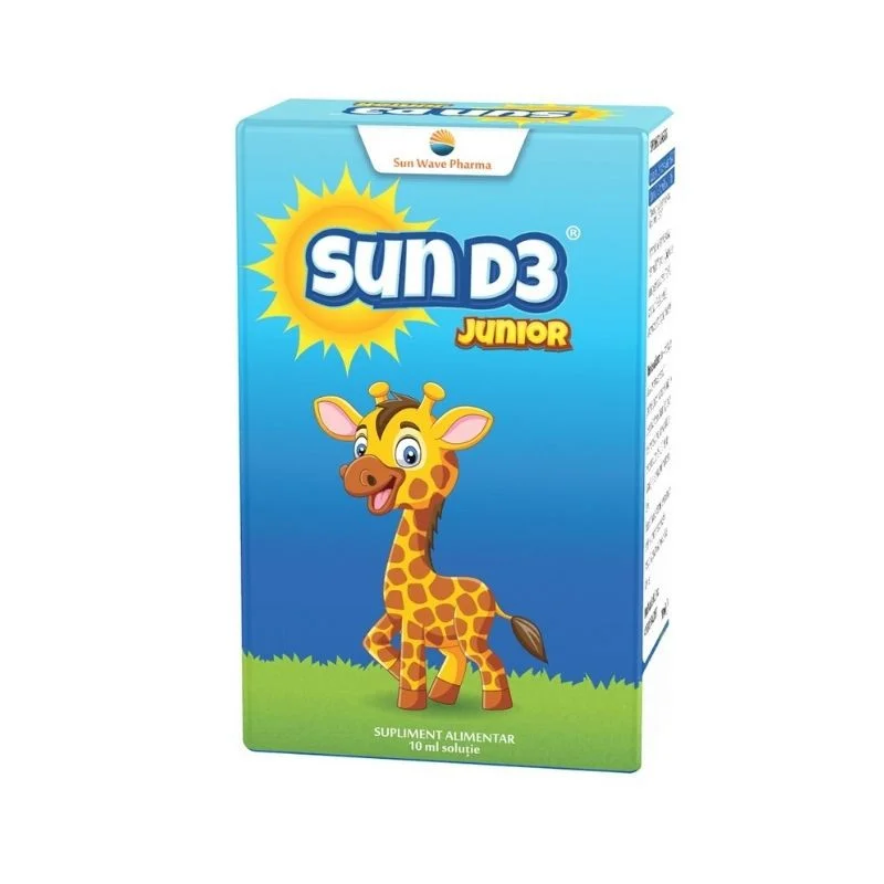 Sun D3 Junior picaturi, 10ml, Sun Wave Pharma