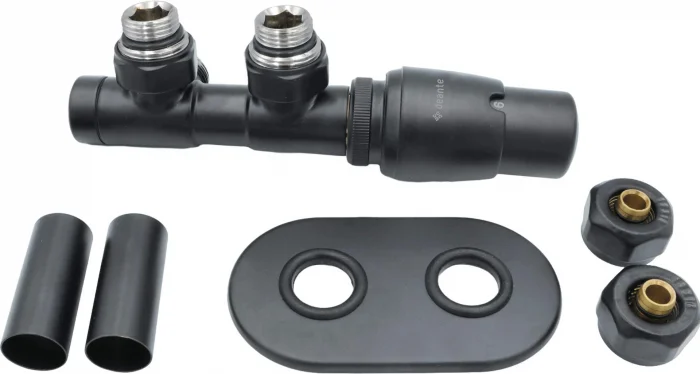 Supapa termostatica, titan mat, pentru calorifer baie, dreapta, Deante