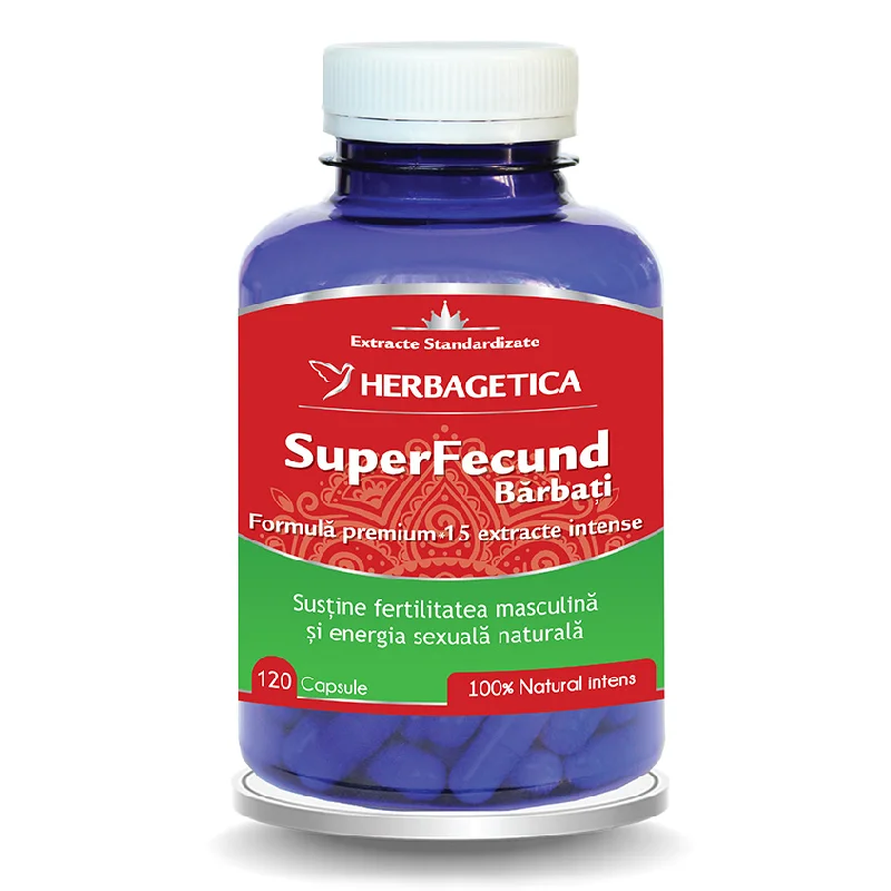 Superfecund barbati, 120 capsule, Herbagetica