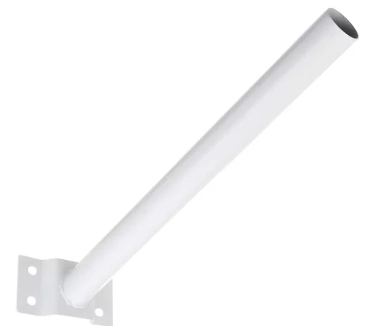Suport consola / brat cu prindere pe perete / stalp pentru proiector solar stradal / lampa stradala ALB