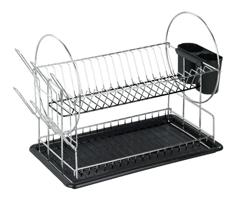 Suport de vase supraetajat cu tava de scurgere