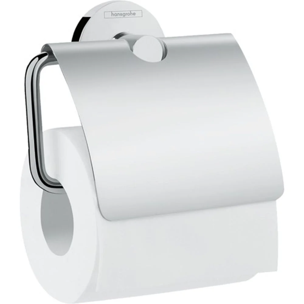 Suport hartie igienica culoare crom Hansgrohe, Logis Universal