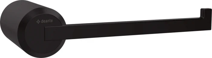 Suport hartie igienica, negru mat, montare pe perete, Deante Arnika