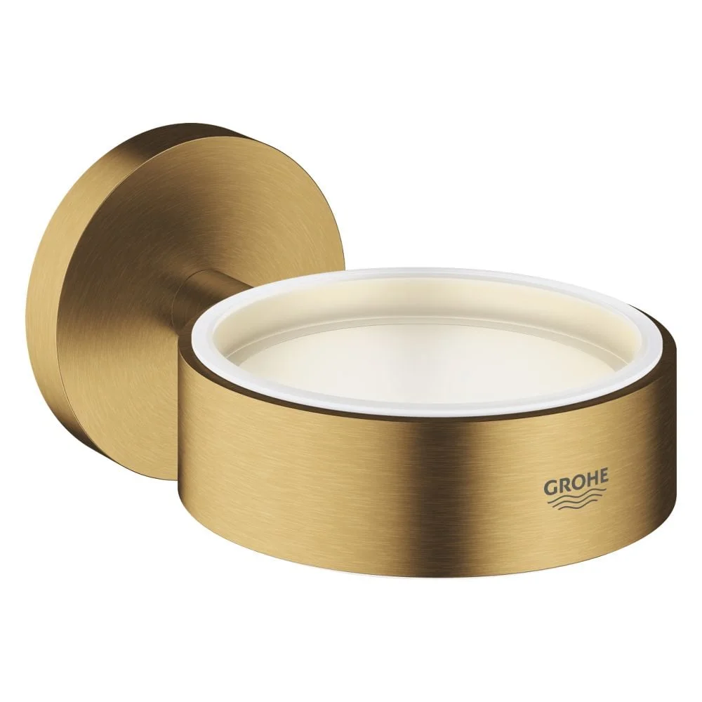 Suport pentru pahar sau dozator sapun Grohe Essentials auriu periat Cool Sunrise