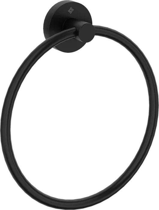 Suport prosop baie, negru mat, 20x18 cm, Deante Jasmin