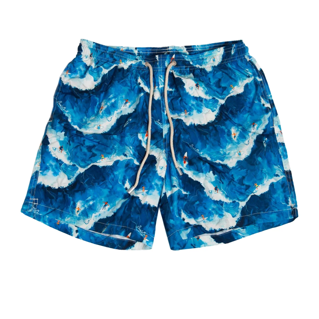 Surfer wave blue L