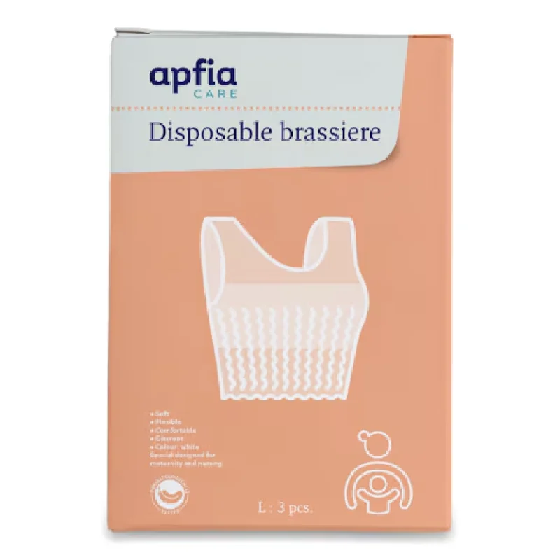 Sutien de unica folosinta, tip bustiera, marimea L, 3 bucati, Apfia Care