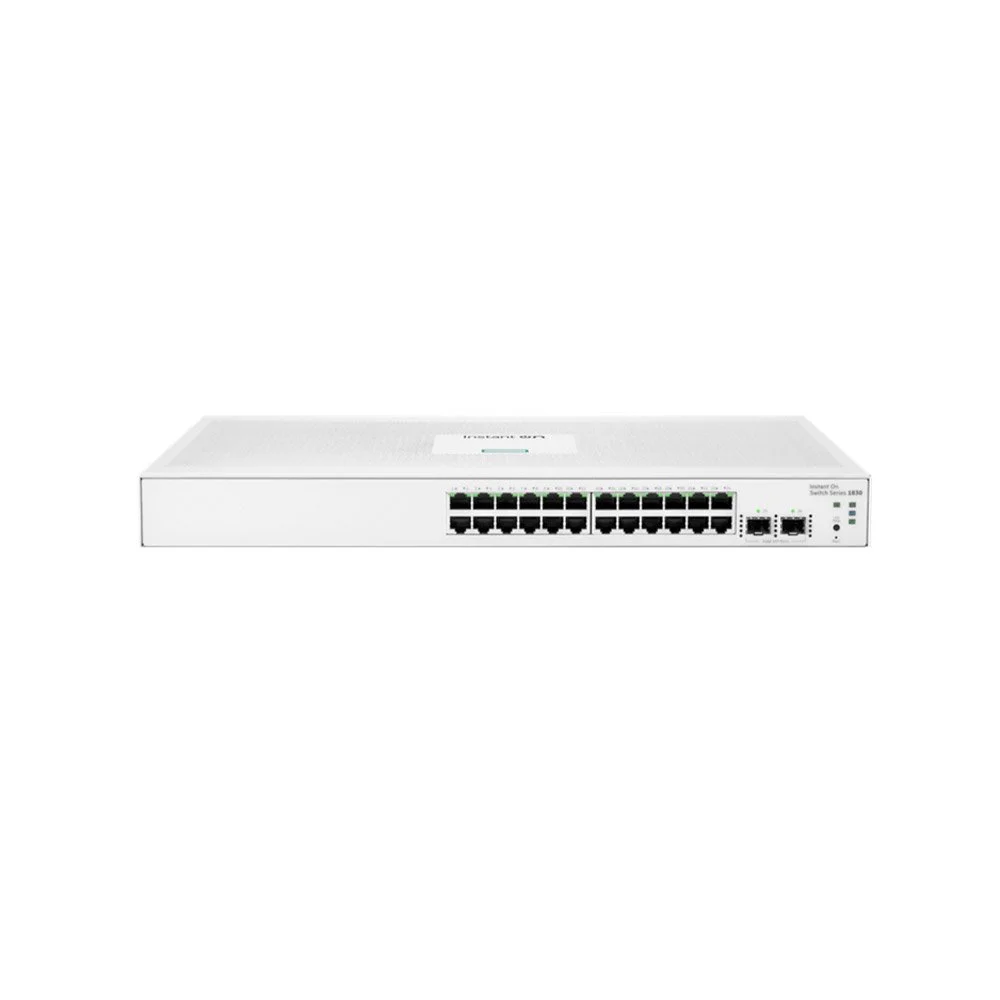 Switch cu 24 porturi Gigabit HPE Aruba JL812A, 2 porturi SFP, 52 Gbps, 38.68 Mpps, cu management