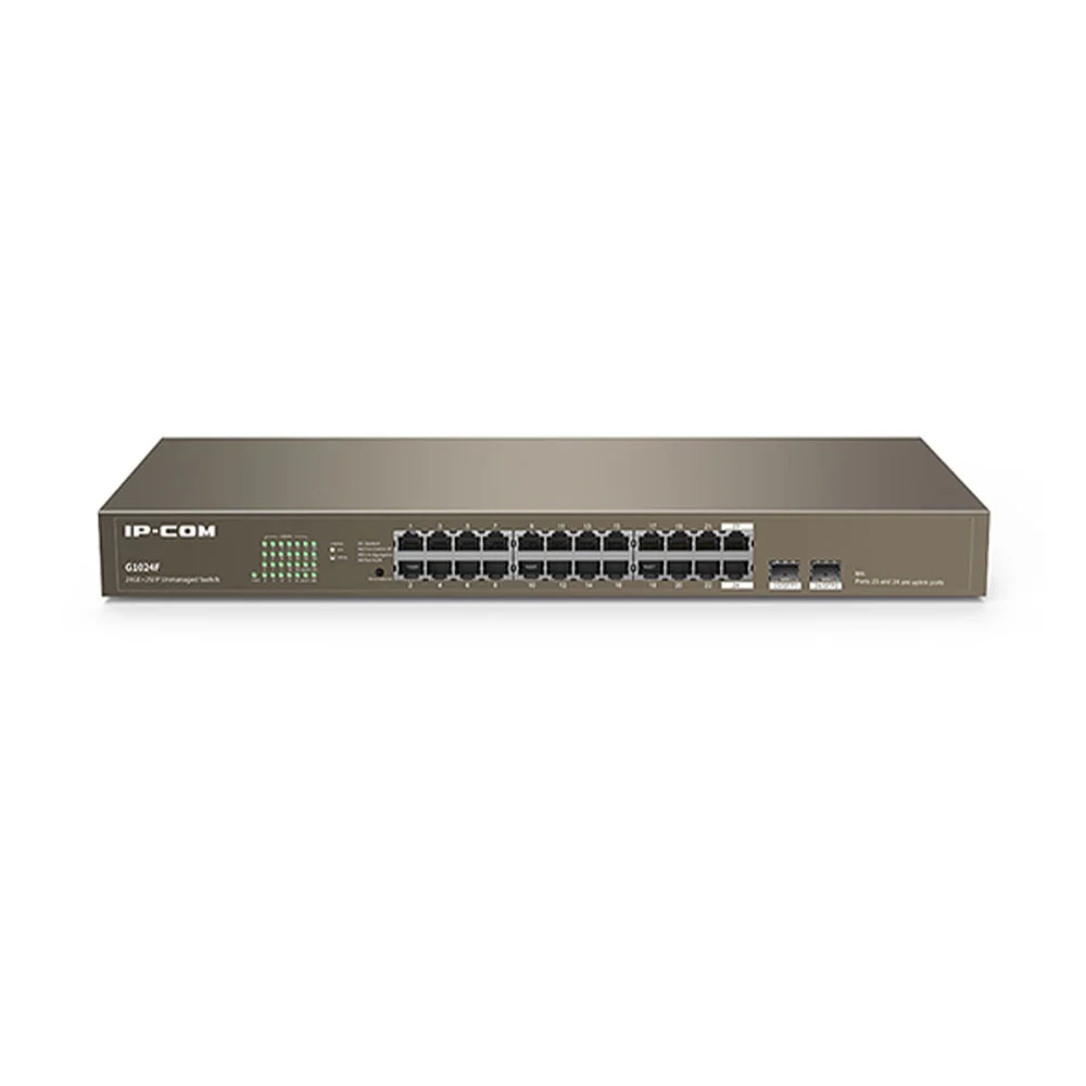 Switch cu 24 porturi Gigabite IP-COM G1024F, 8000 MAC, 48 Gbps, fara management