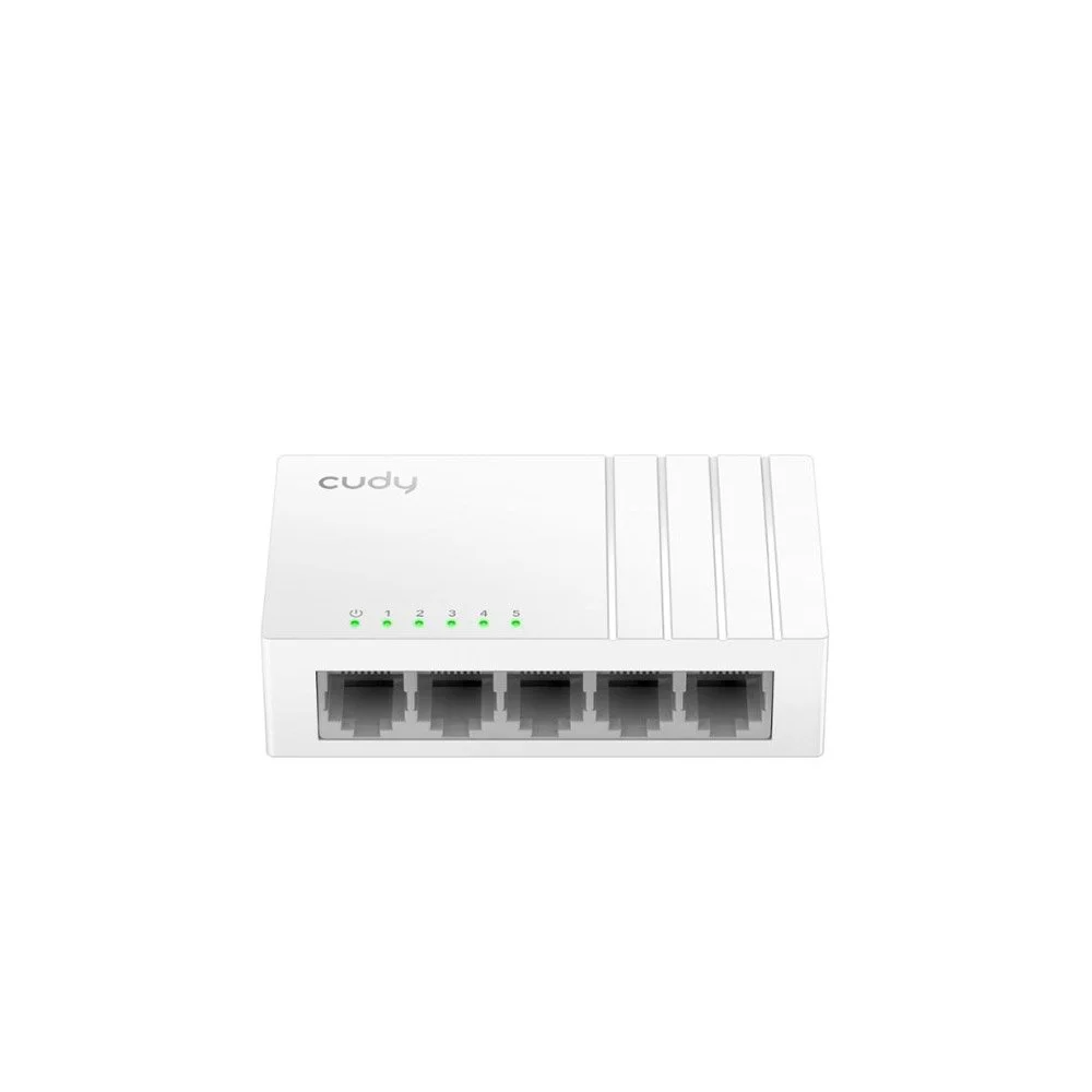 Switch cu 5 porturi Gigabit Cudy SWITCH-GS105U-CDY, 10 Gbps, 7.44 Mpps, 2048 MAC, fara management