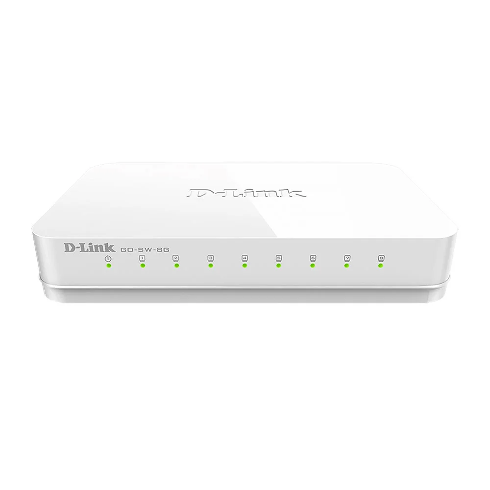 Switch cu 8 porturi GO-SW-8G, 16 Gbps, 8.000 MAC, fara management