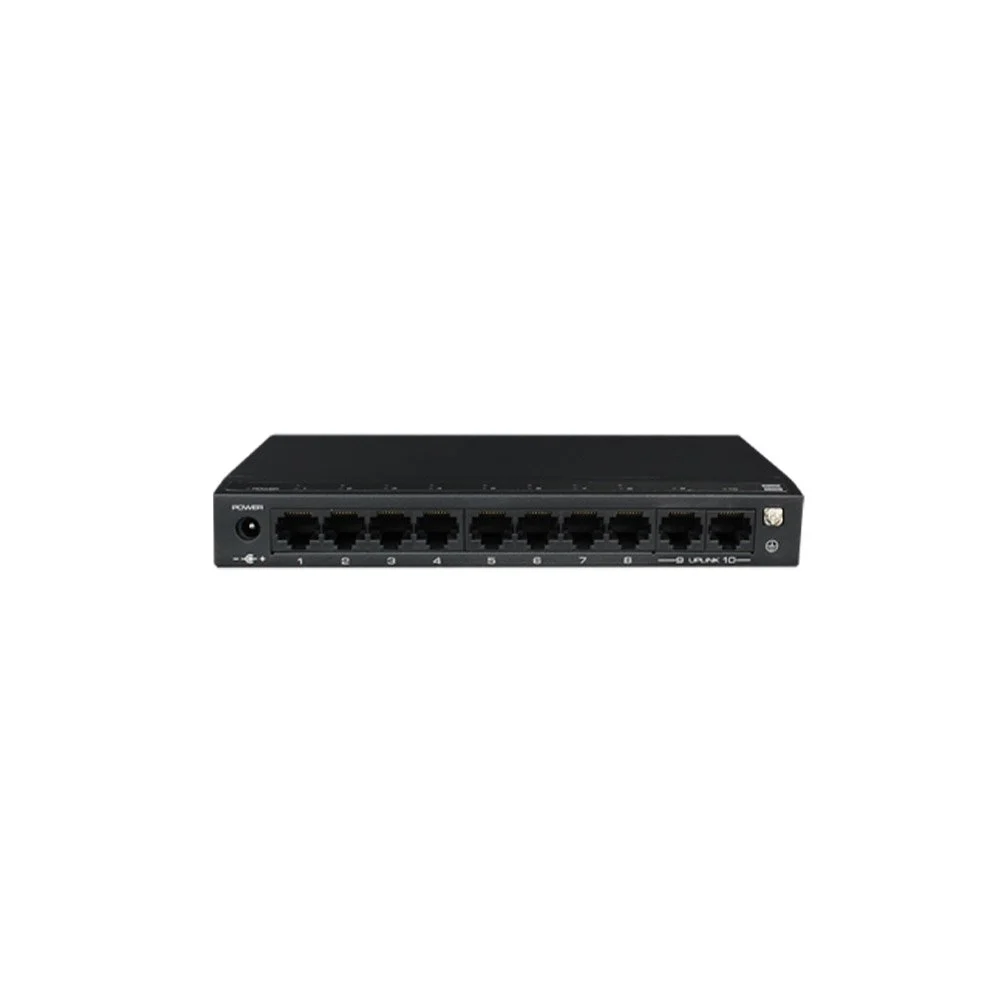 Switch cu 8 porturi PoE+ SF10-FHM, 2x uplink, 2 Gbps, 1000 MAC, 120 W, fara management