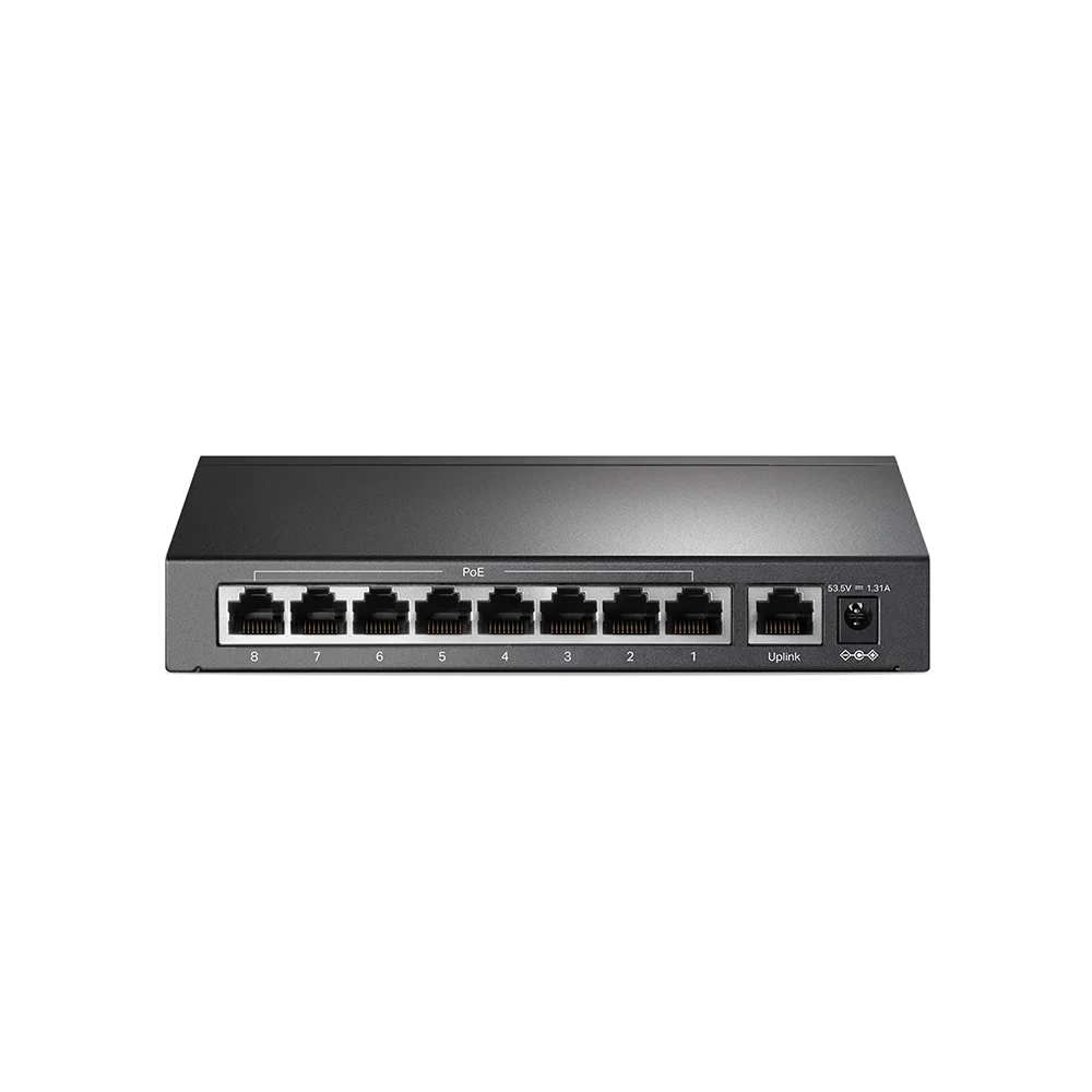 Switch cu 9 porturi  TP-Link TL-SF1009P, 10/100 Mbps, 1.6 Gbps, PoE+, fara management